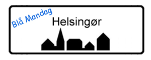 Blå Mandag Helsingør, byskilt