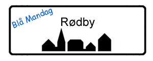 Blå Mandag Rødby, byskilt